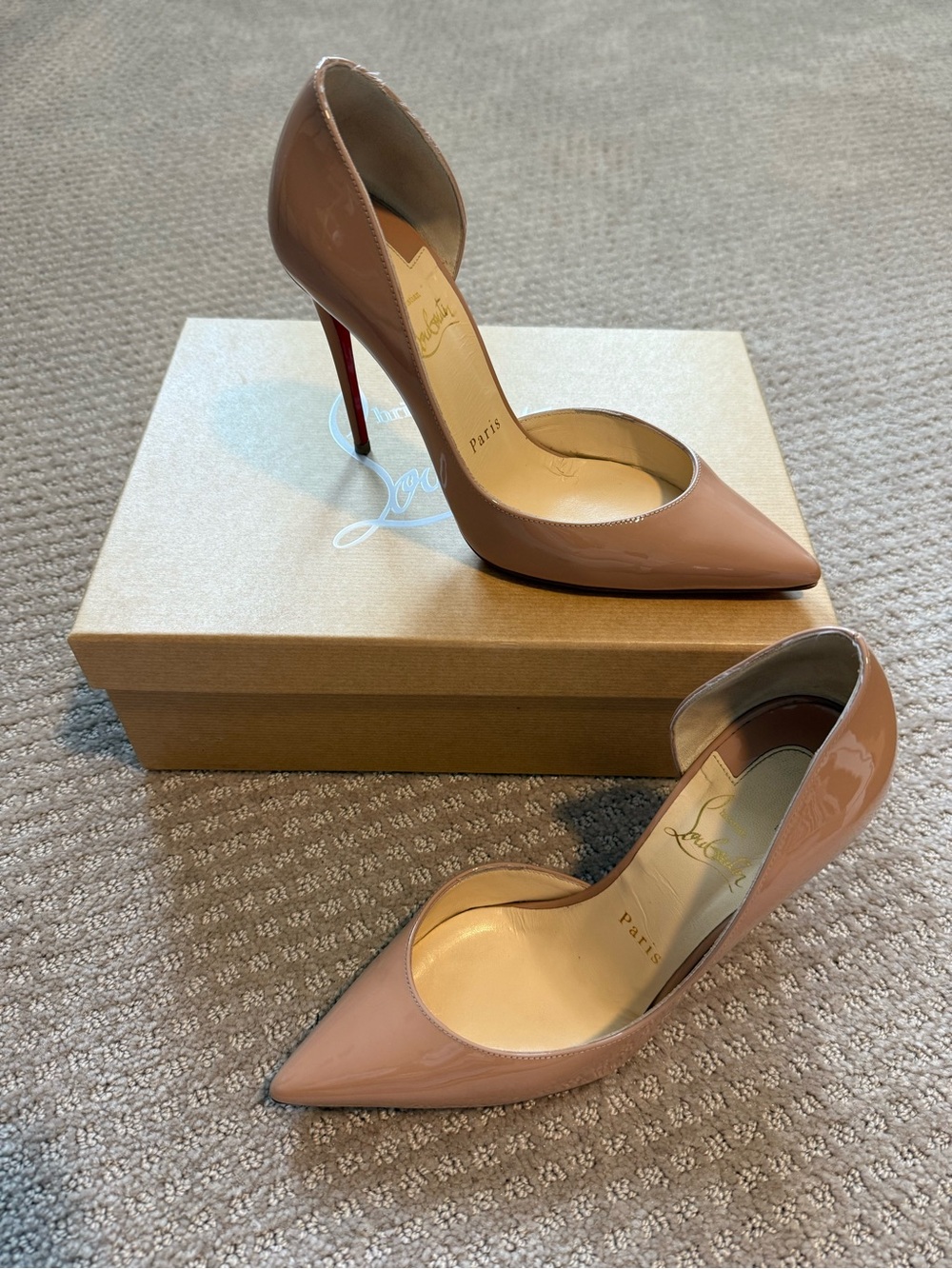 Christian Louboutin Size 36.5 Nude Iriza 100 mm Pumps